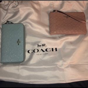 Coach phone wallet and wristlet bundle